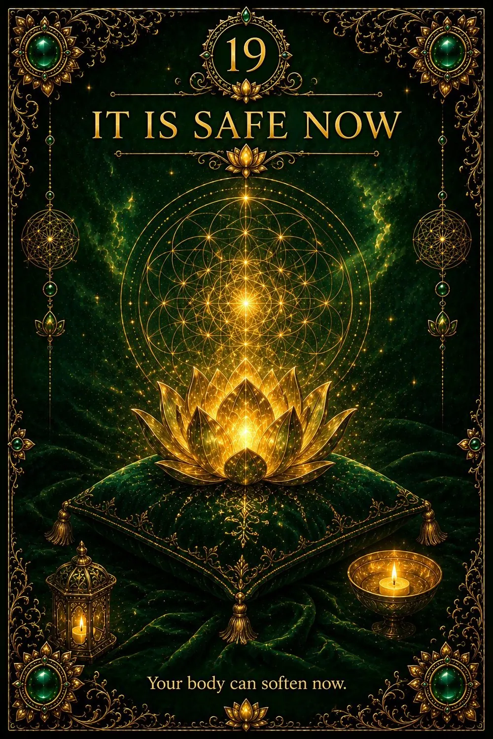 Card 19: It Is Safe Now — Your body can soften now.